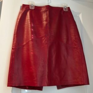 100% natural leather skirt